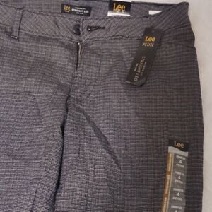 Lee Petite Charcoal Straight Leg Pants
